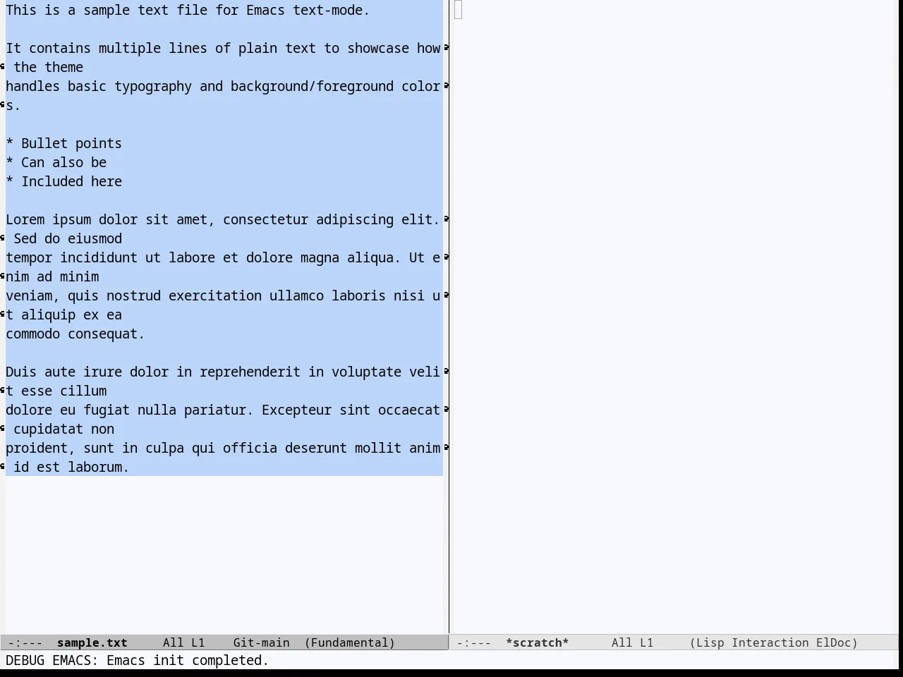 Github Theme in fundamental-mode
