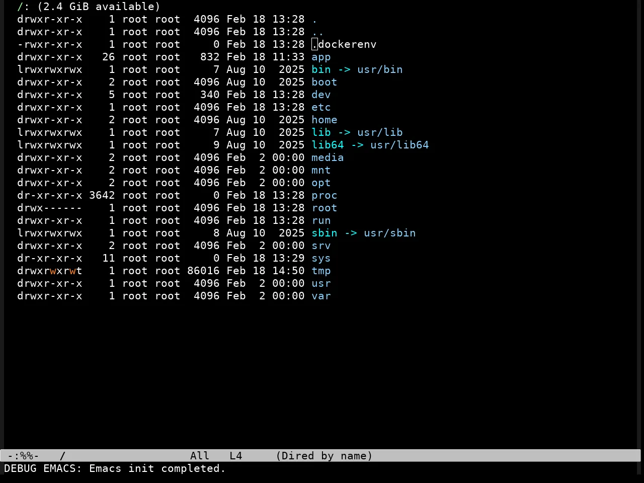 Glass Tty Theme in dired