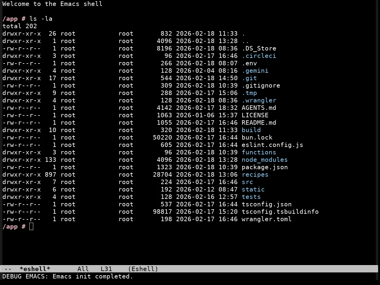 Glass Tty Theme in eshell