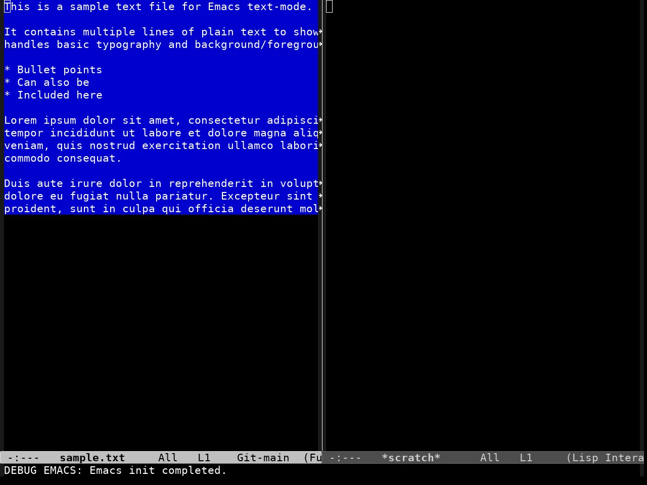 Glass Tty Theme in fundamental-mode
