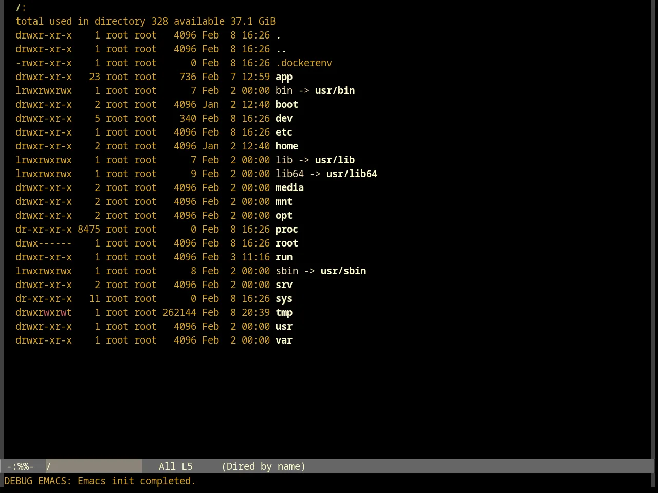 Goldenrod Theme in dired