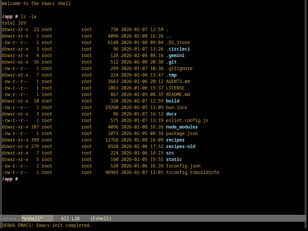 Goldenrod Theme in eshell