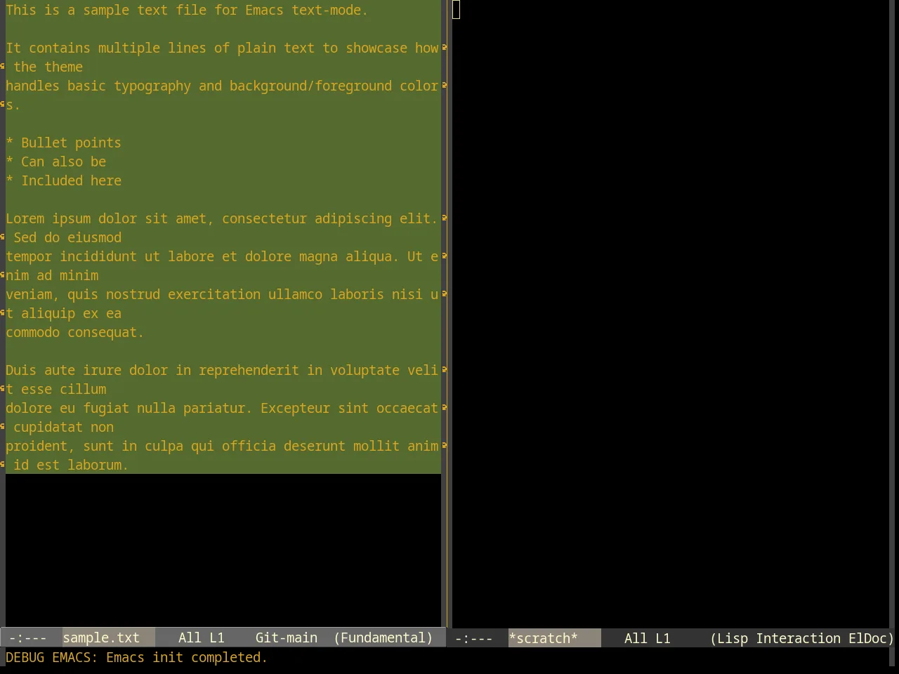 Goldenrod Theme in fundamental-mode