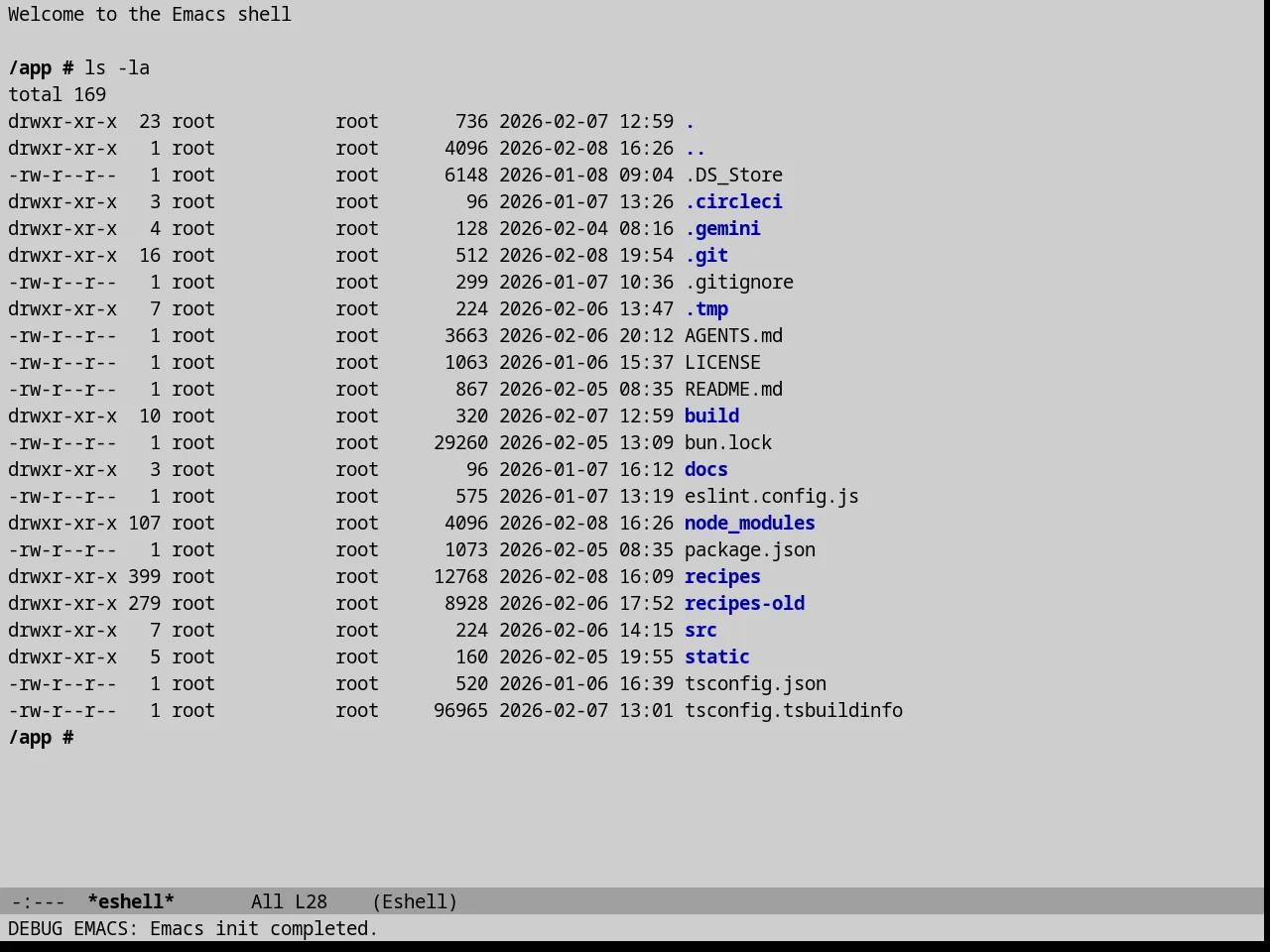 Goose Theme in eshell