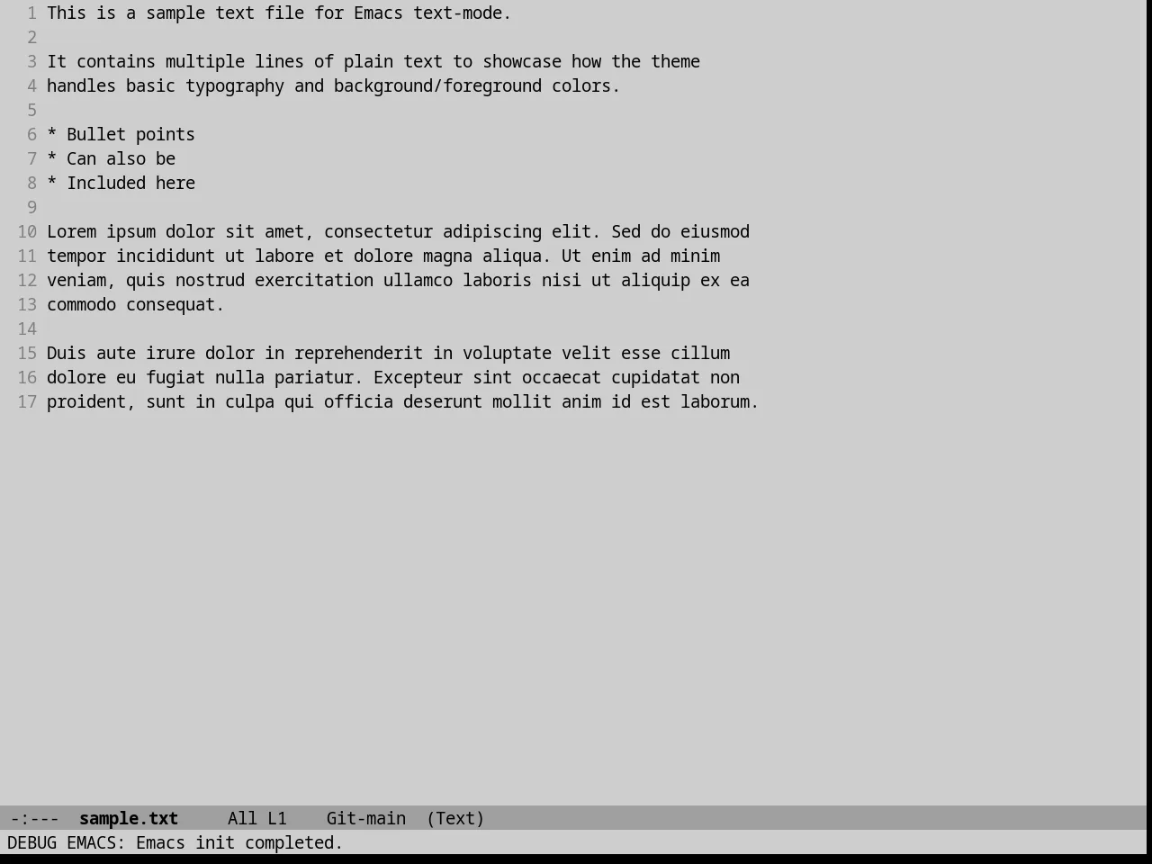 Goose Theme in text-mode