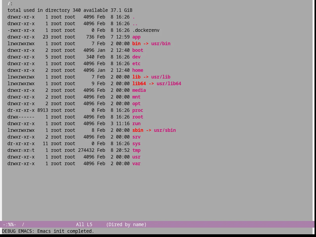 Gray1 Theme in dired