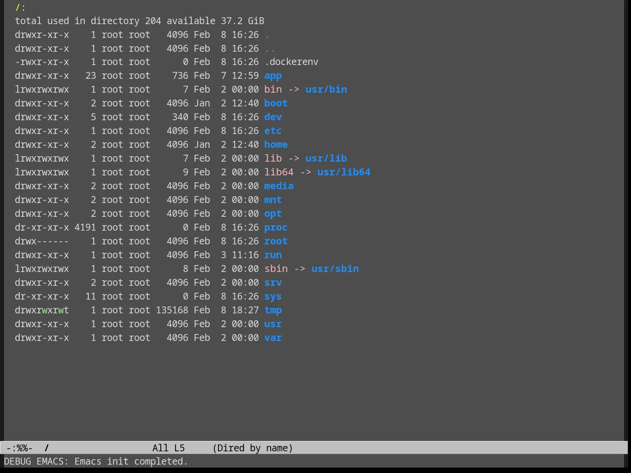 Gray30 Theme in dired