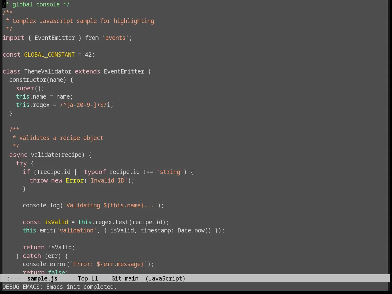 Gray30 Theme in javascript-mode