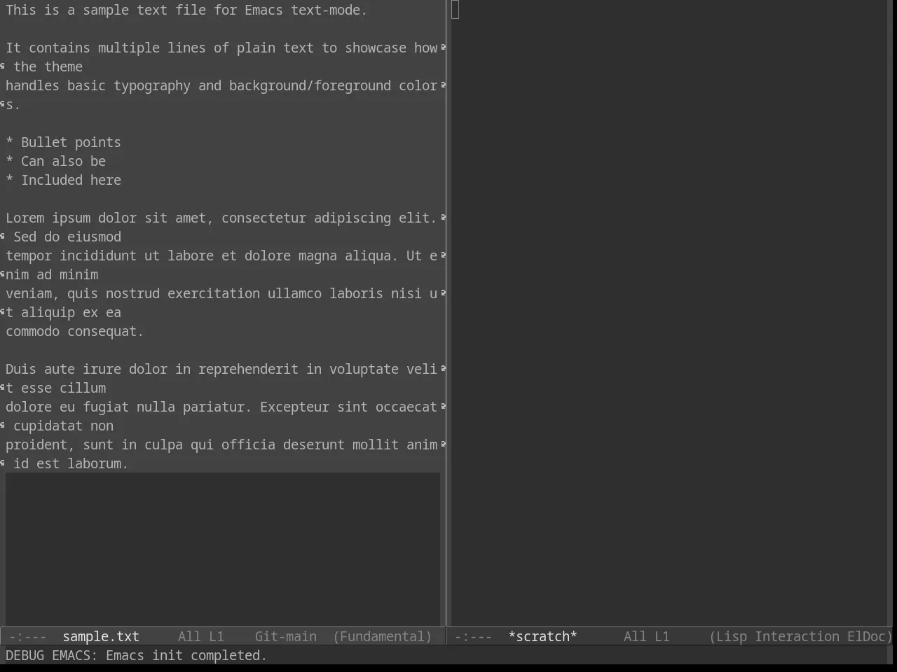 Grayscale Theme in fundamental-mode