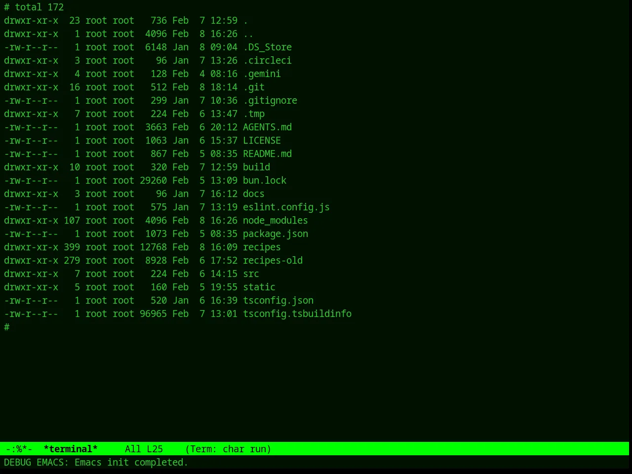 Green Phosphor Theme in term
