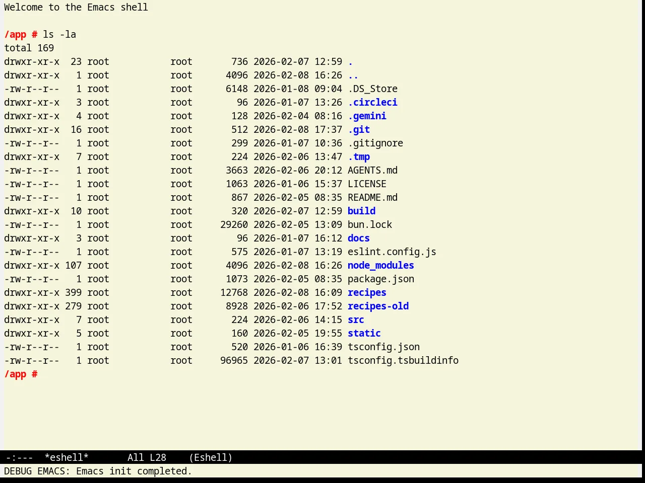 Greiner Theme in eshell