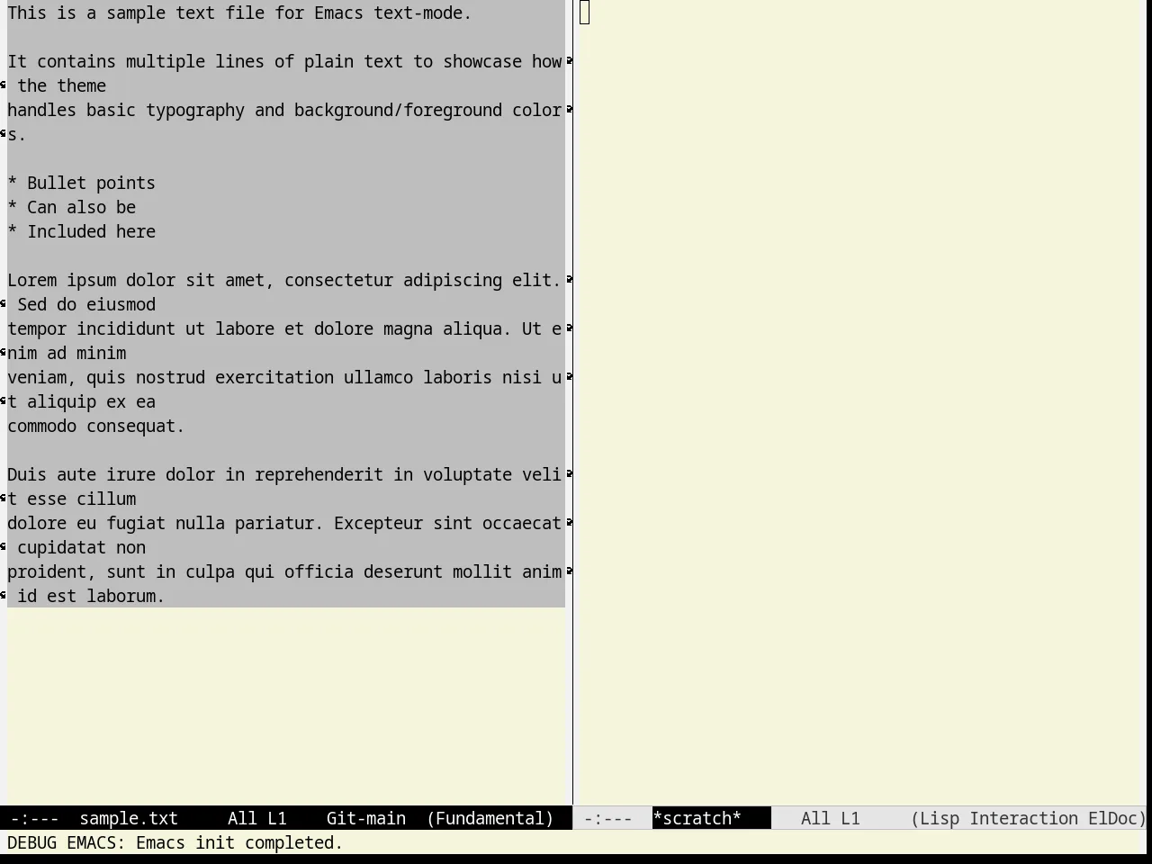 Greiner Theme in fundamental-mode