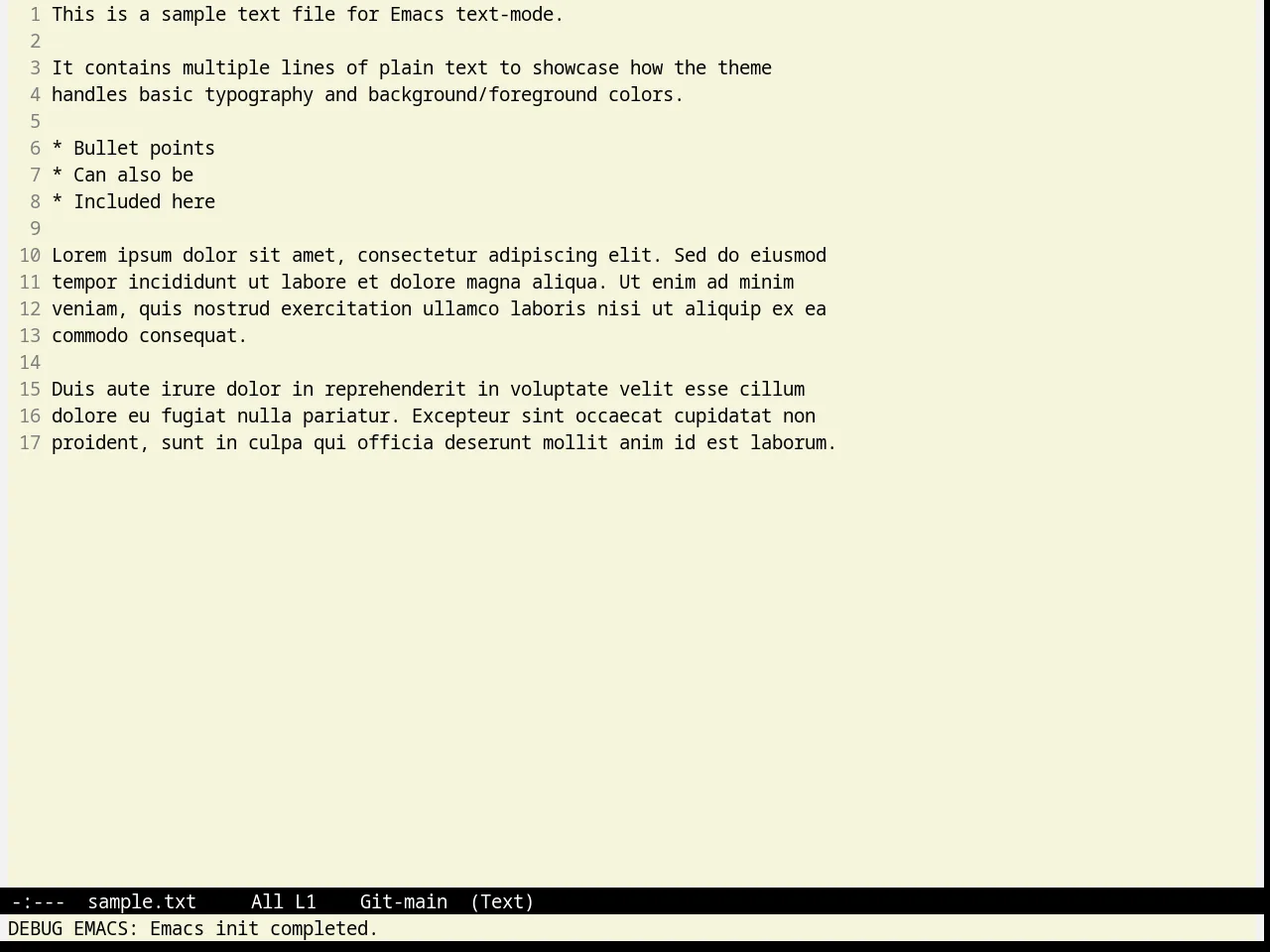 Greiner Theme in text-mode