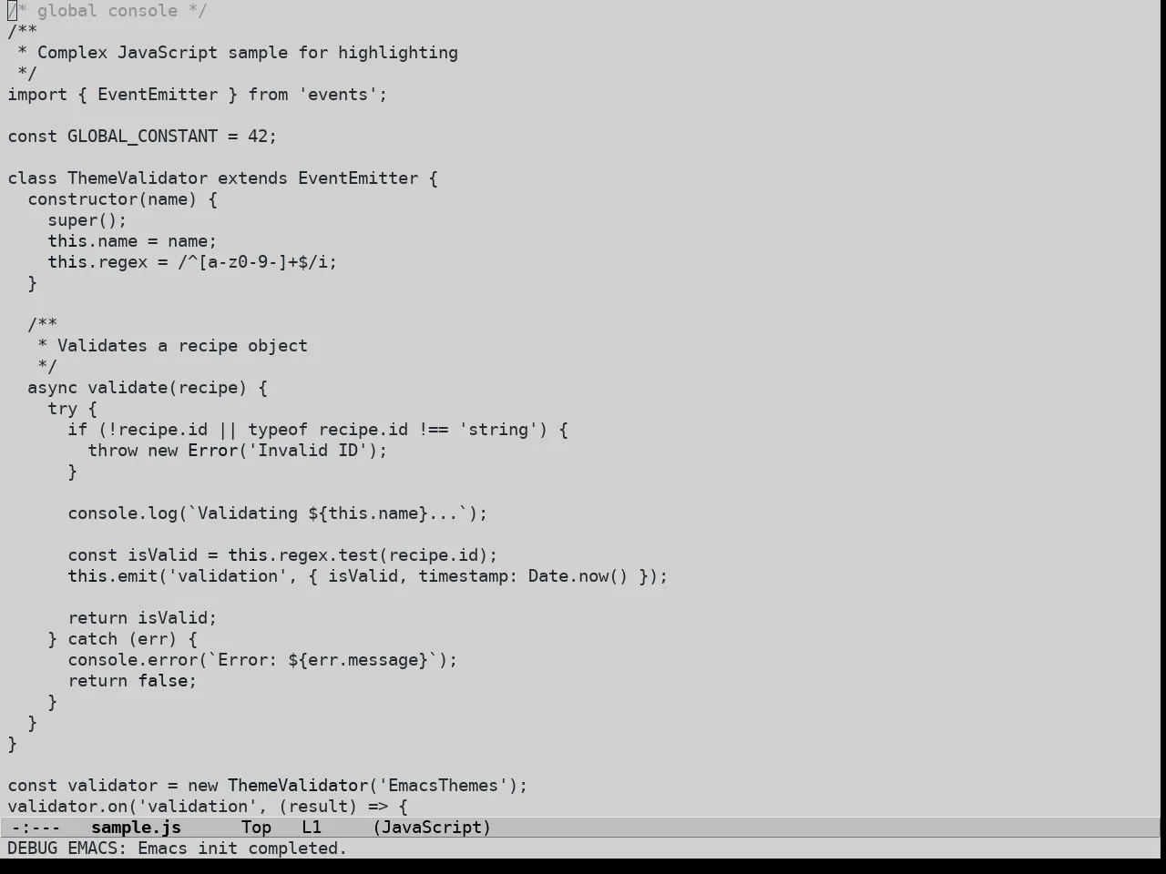 Grey Paper Theme in javascript-mode