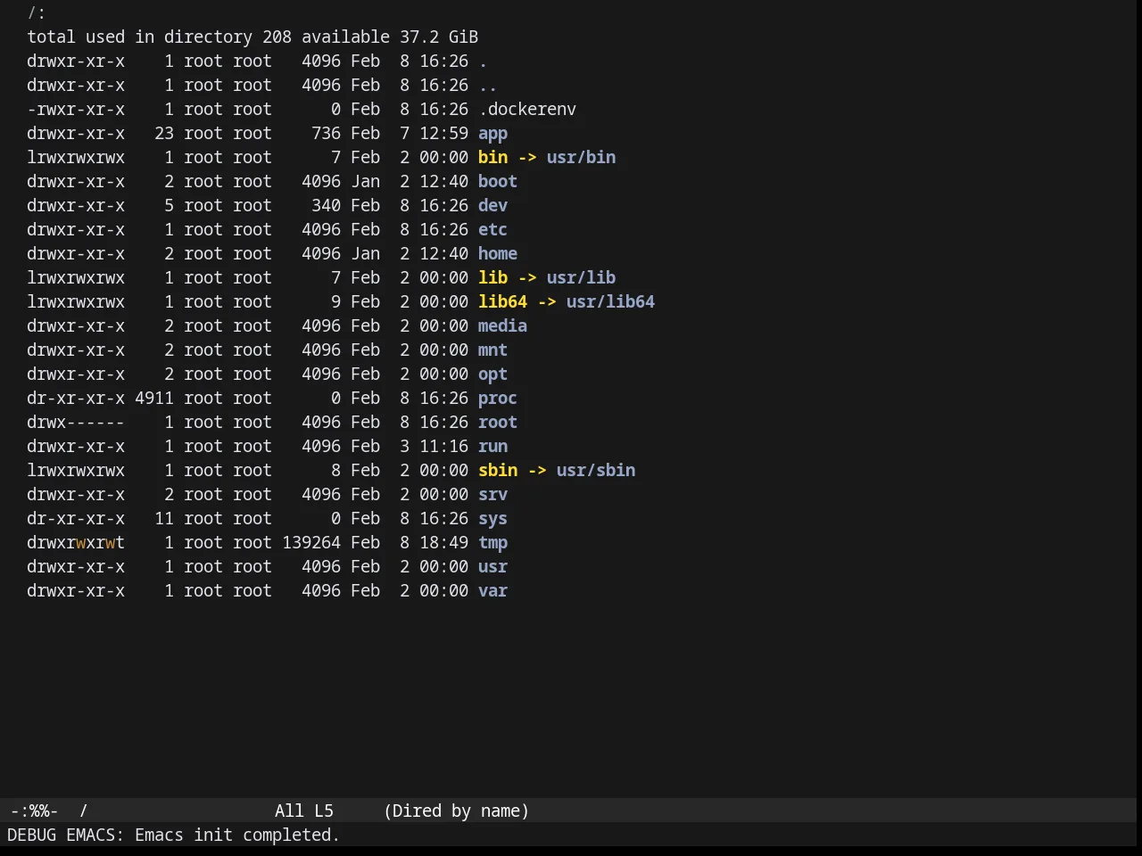 Gruber Darker Theme in dired