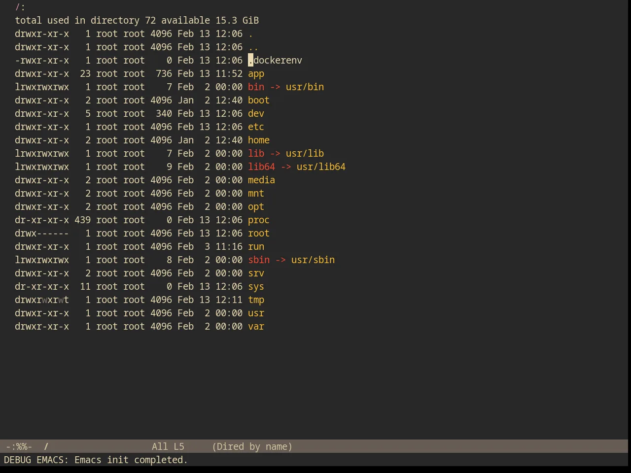 Gruvbox Dark Medium Theme in dired