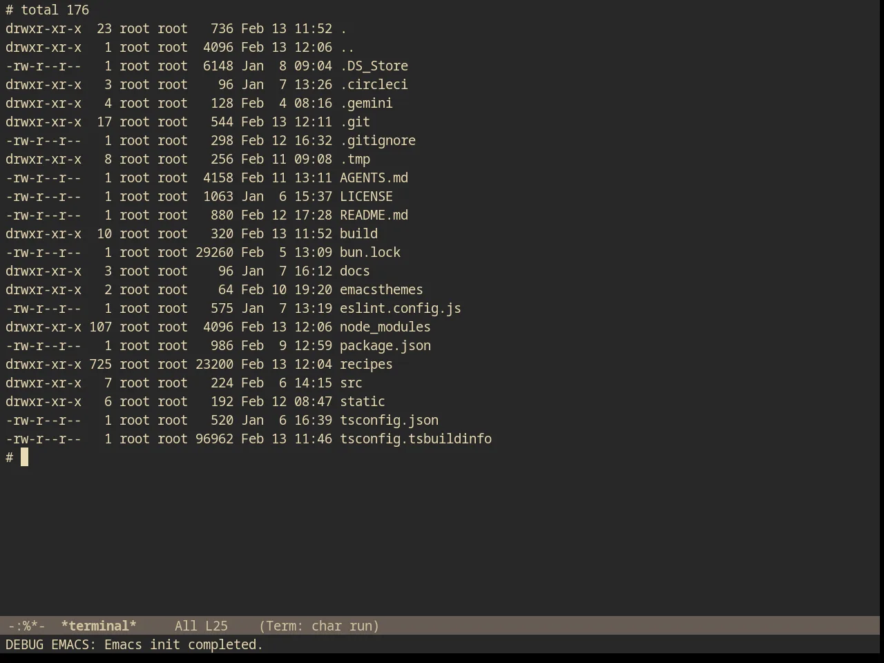 Gruvbox Dark Medium Theme in term
