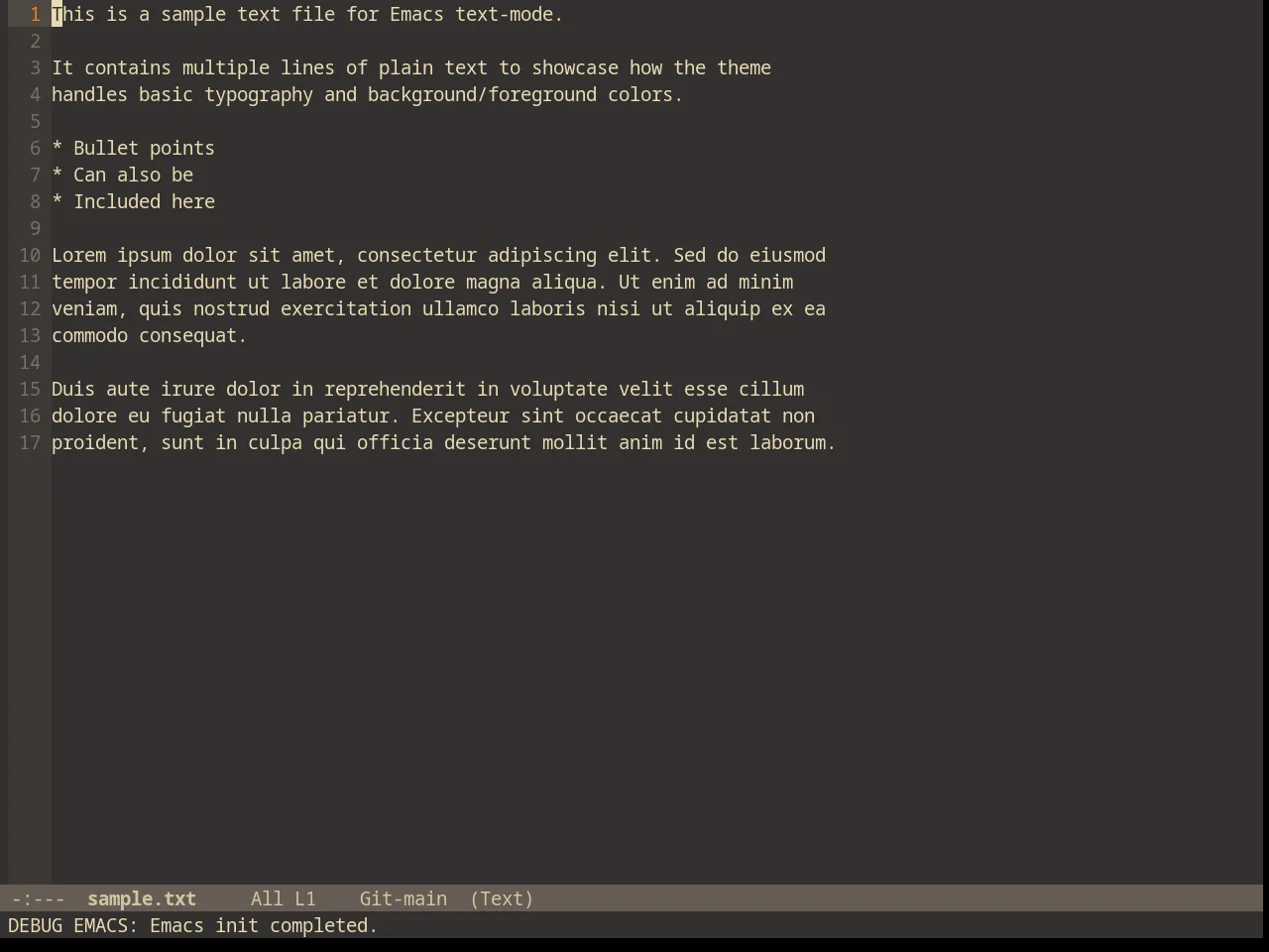 Gruvbox Dark Soft Theme in text-mode