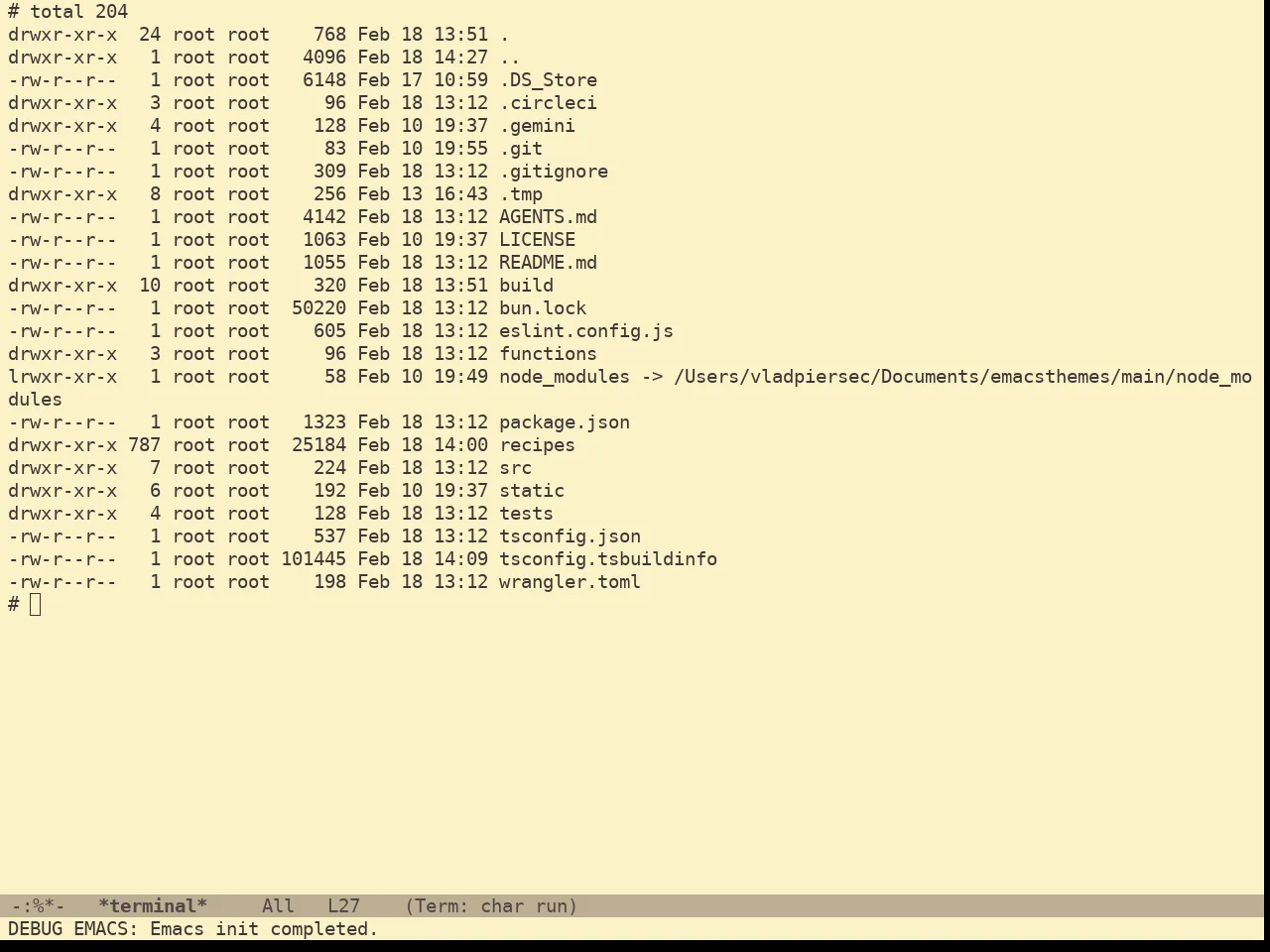 Gruvbox Light Medium Theme in term