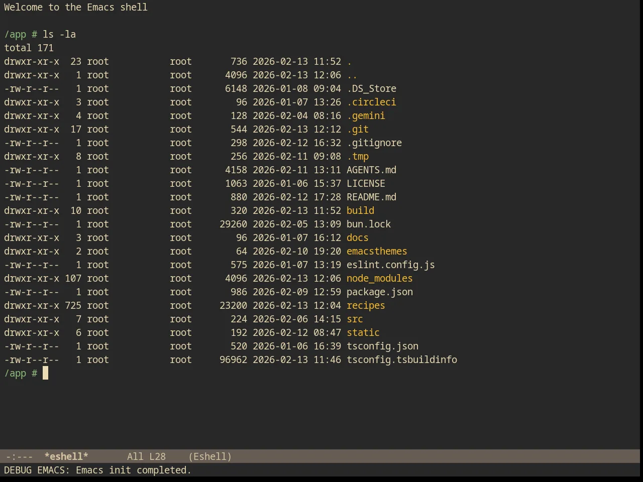 Gruvbox Theme in eshell