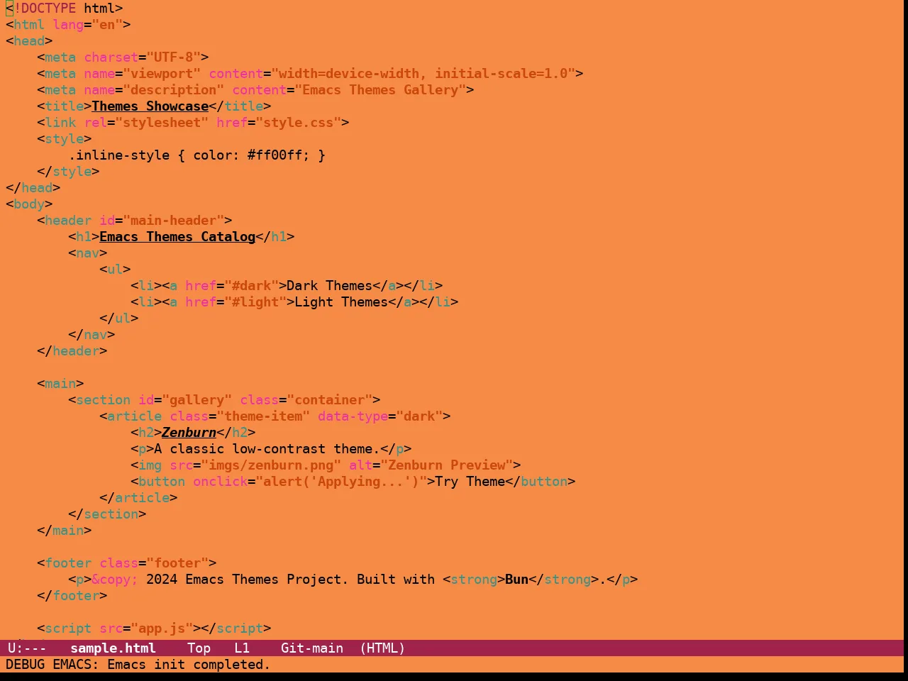 Guava Themes Acer Theme in html-mode