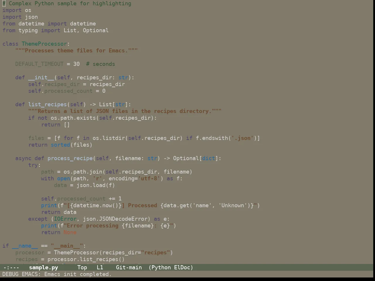 Guava Themes Ceiba Theme in python-mode