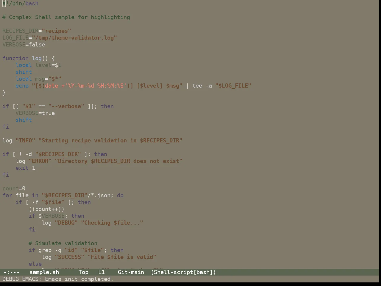 Guava Themes Ceiba Theme in sh-mode
