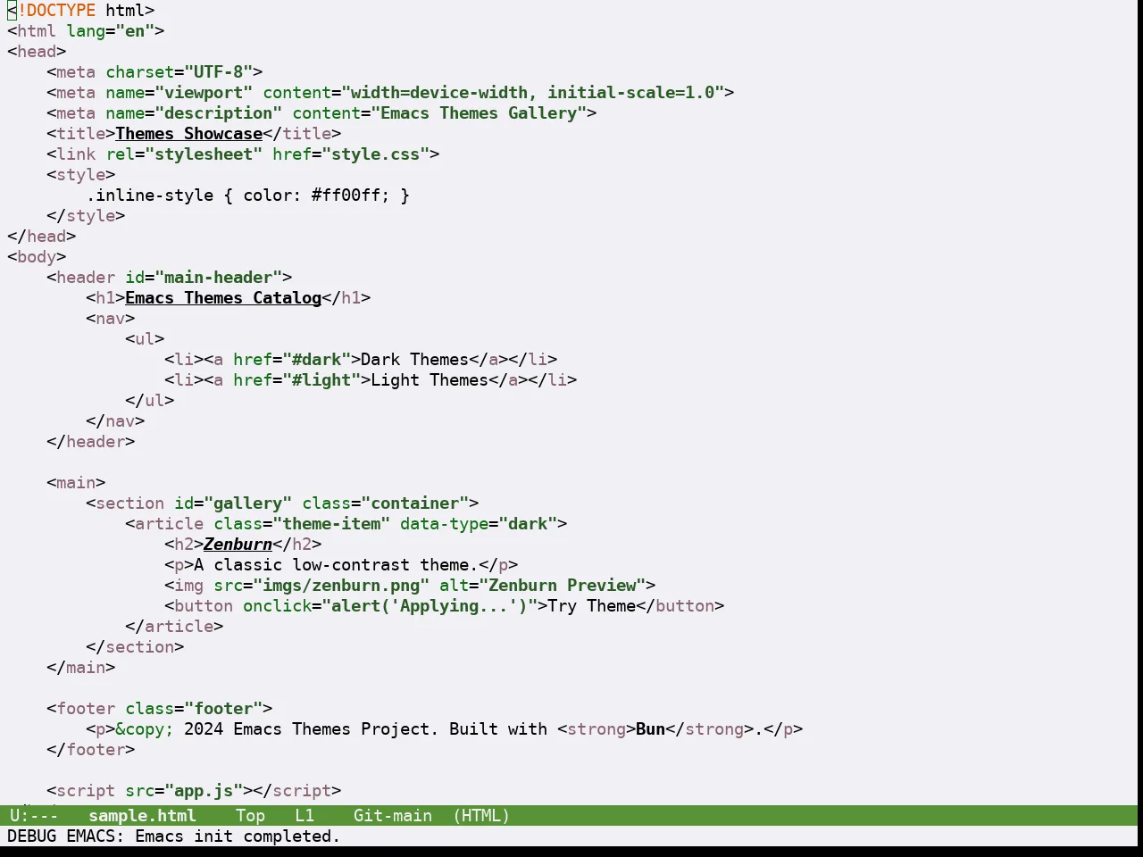 Guava Themes Citrus Theme in html-mode