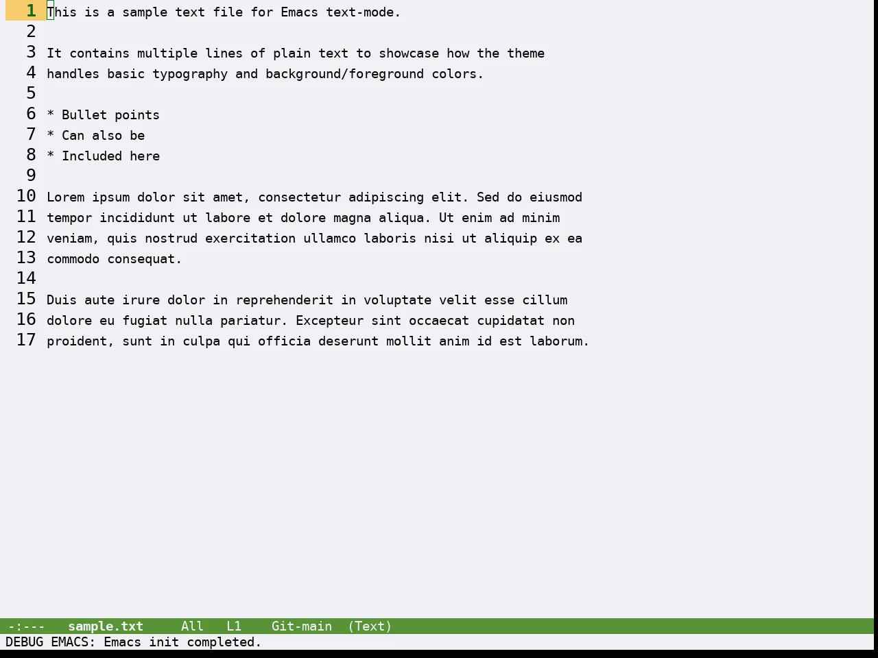 Guava Themes Citrus Theme in text-mode