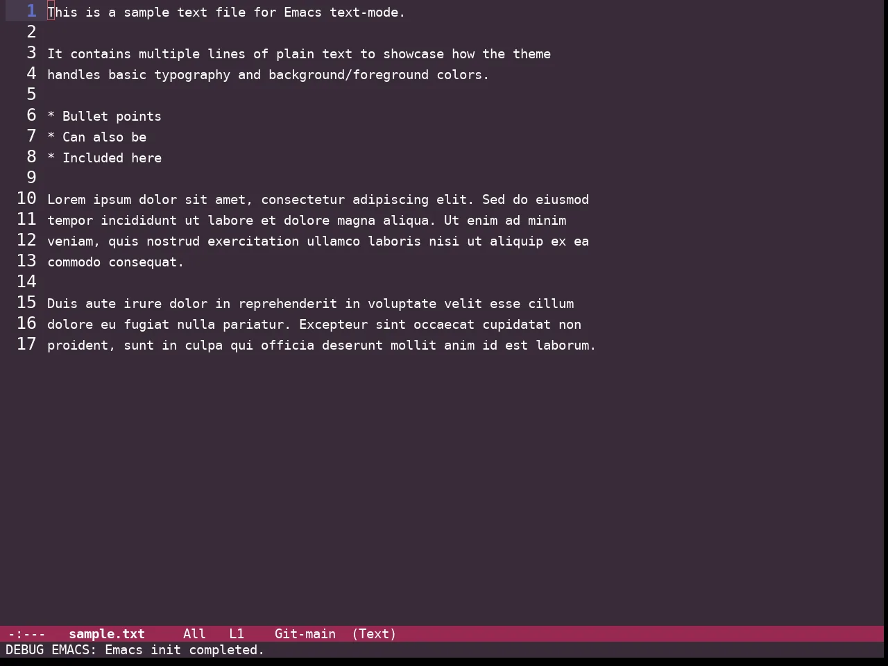 Guava Themes Cordyline Theme in text-mode