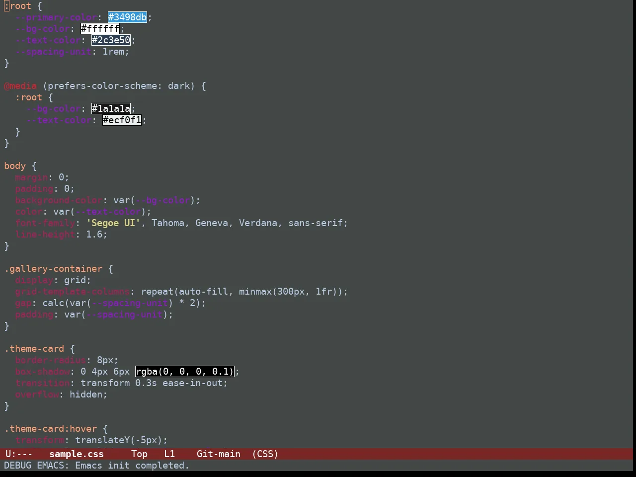 Guava Themes Dracaena Theme in css-mode