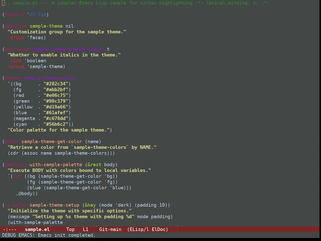 Guava Themes Dracaena Theme in emacs-lisp-mode
