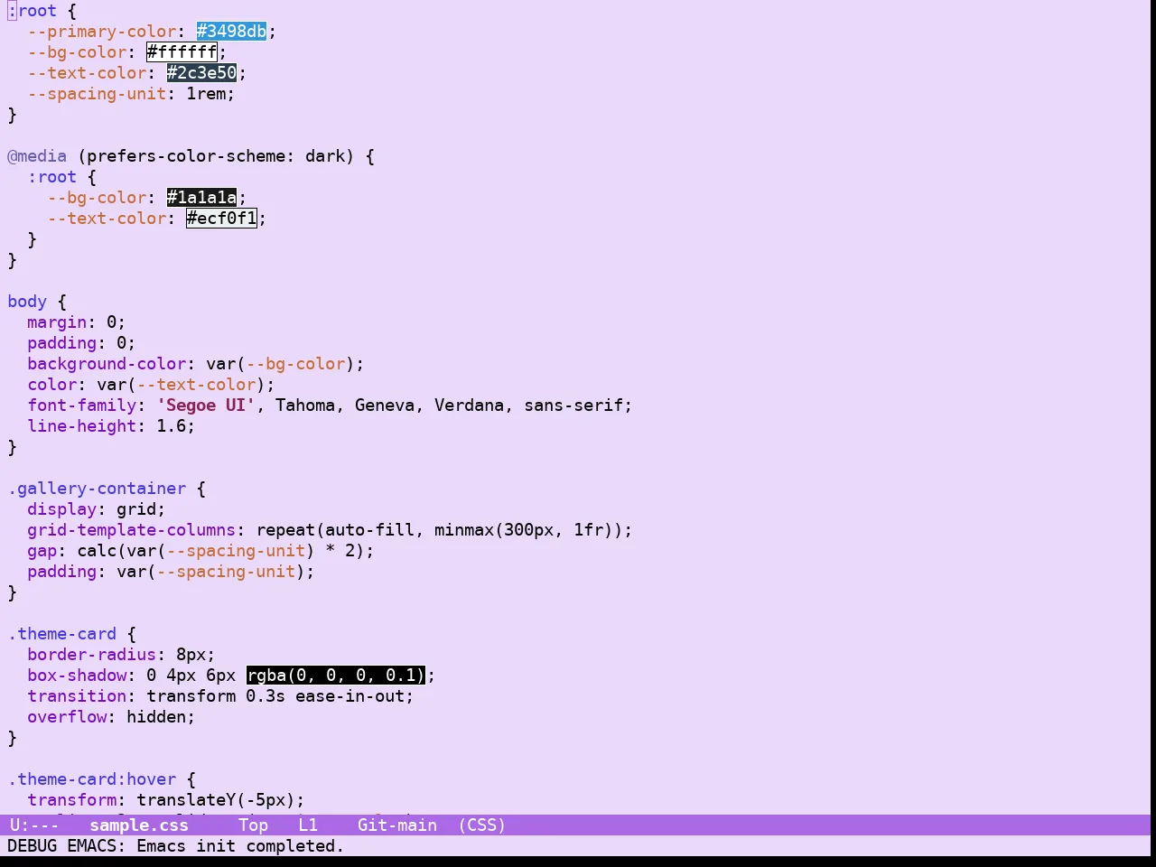 Guava Themes Jacaranda Theme in css-mode