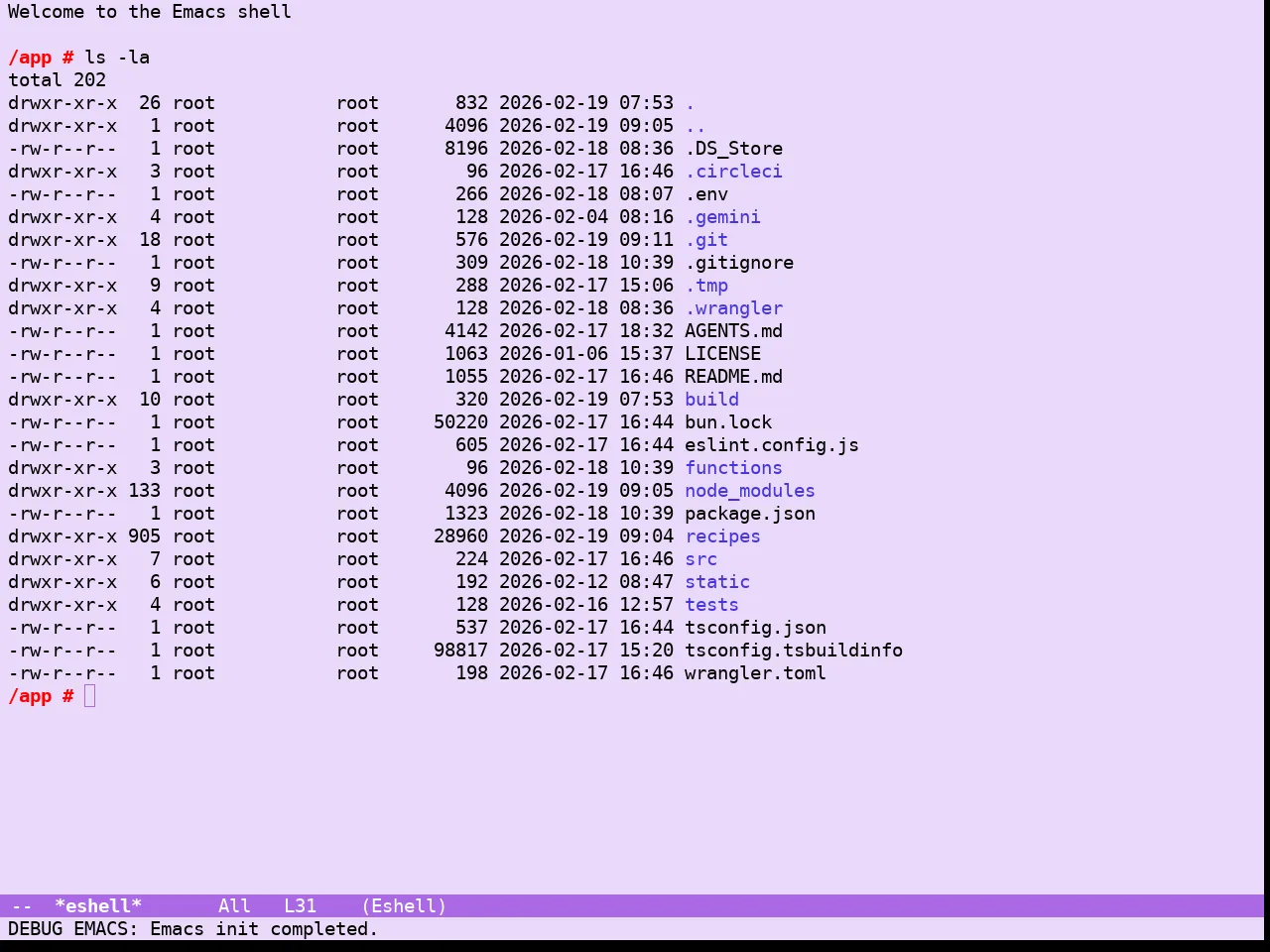 Guava Themes Jacaranda Theme in eshell