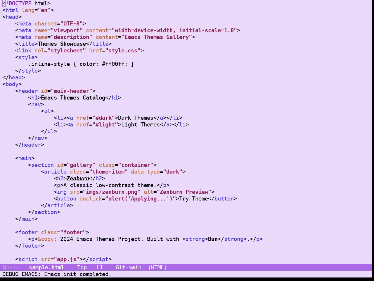 Guava Themes Jacaranda Theme in html-mode