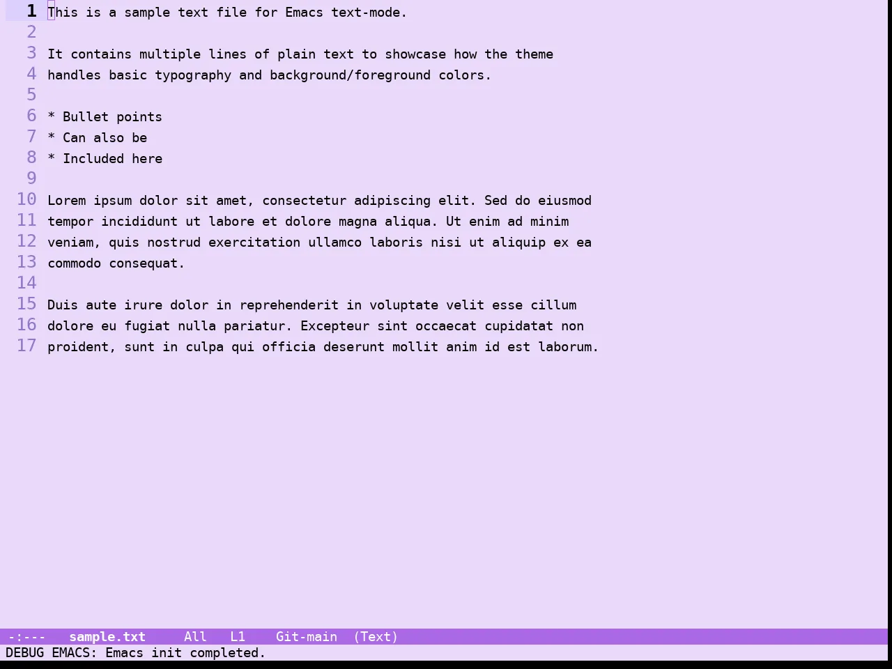 Guava Themes Jacaranda Theme in text-mode