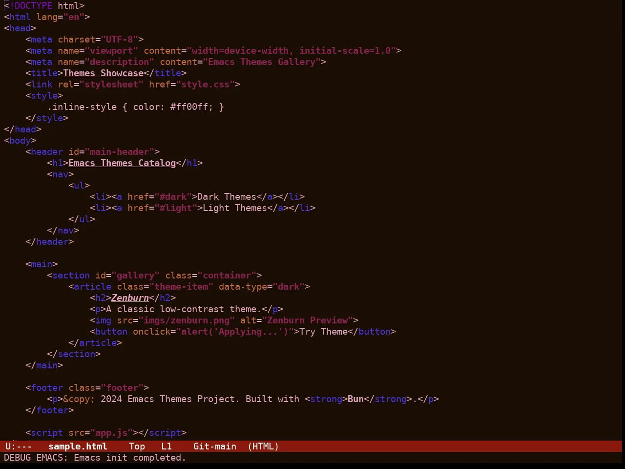 Guava Themes Prunus Theme in html-mode