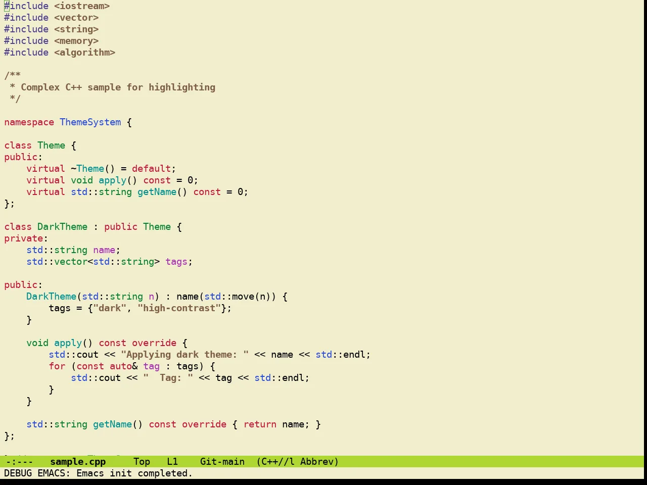 Guava Themes Psidium Theme in c++-mode