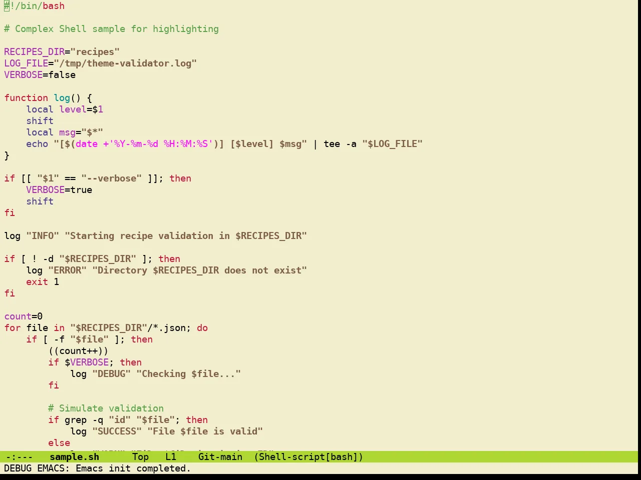 Guava Themes Psidium Theme in sh-mode