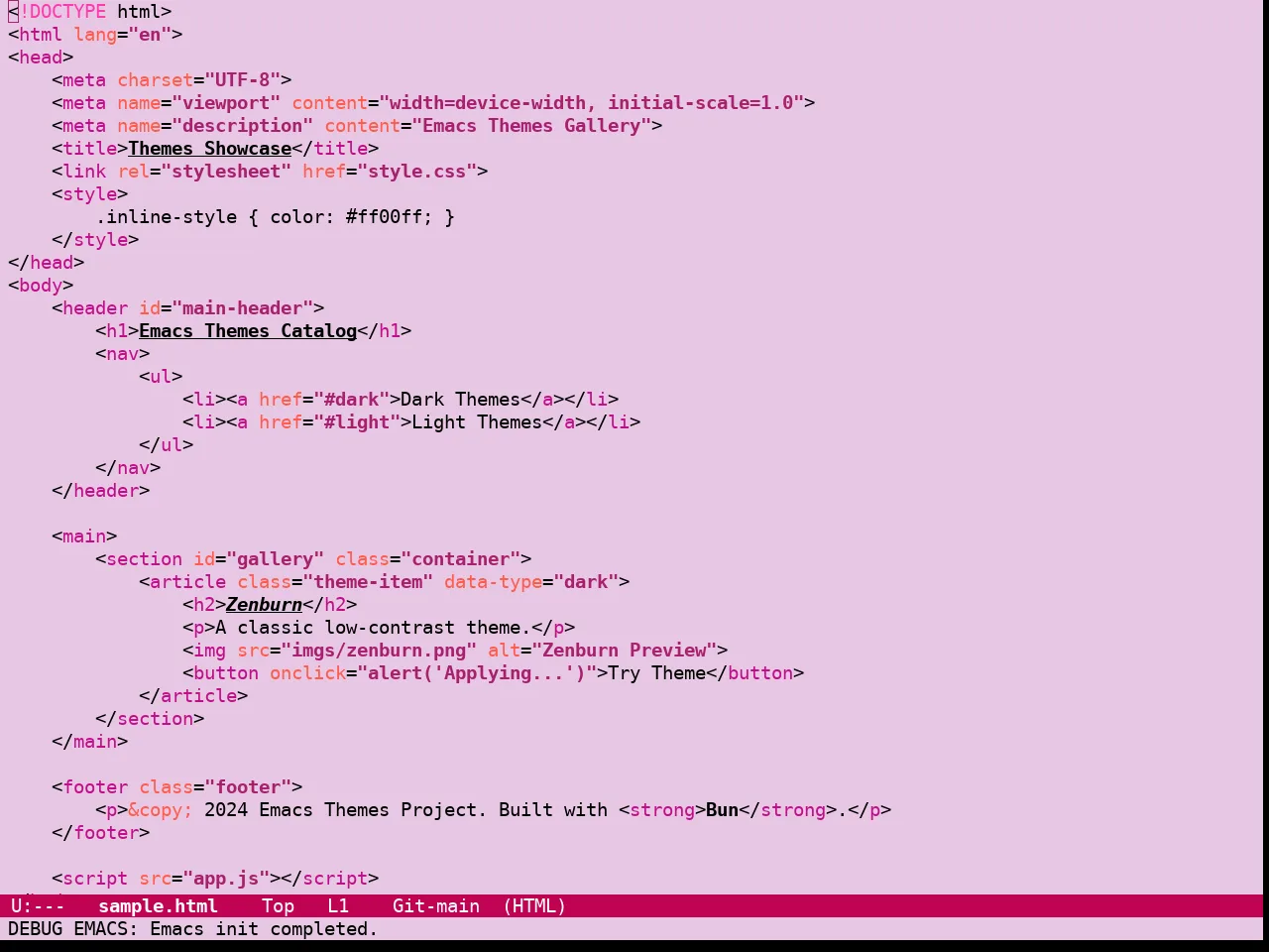 Guava Themes Rhododendron Theme in html-mode