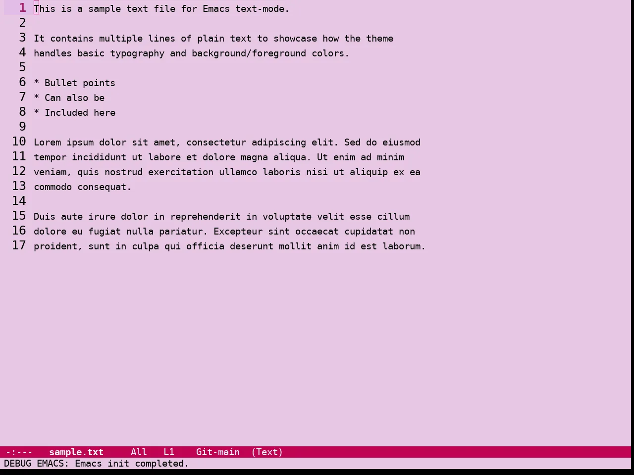 Guava Themes Rhododendron Theme in text-mode