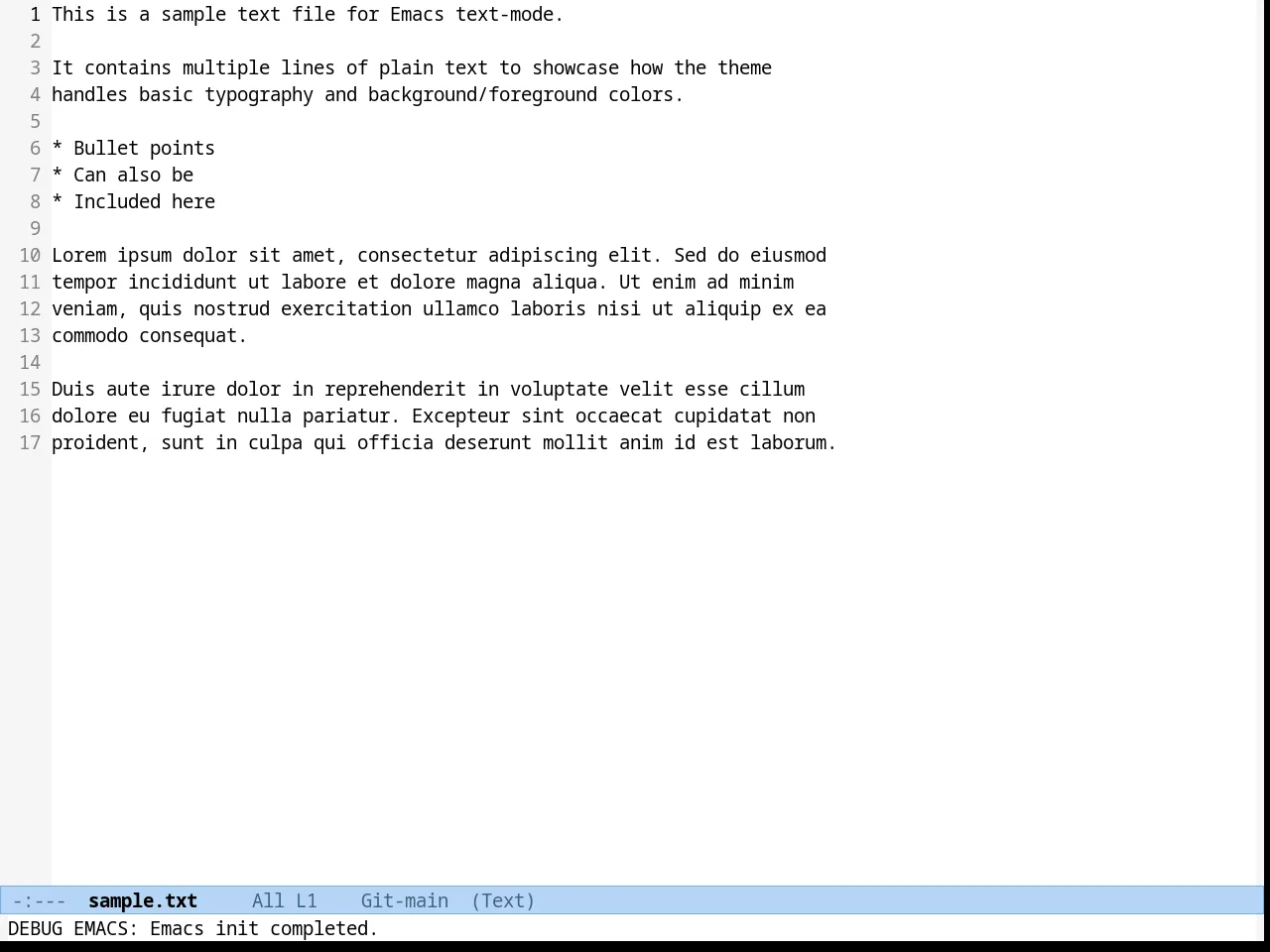 Habamax Theme in text-mode
