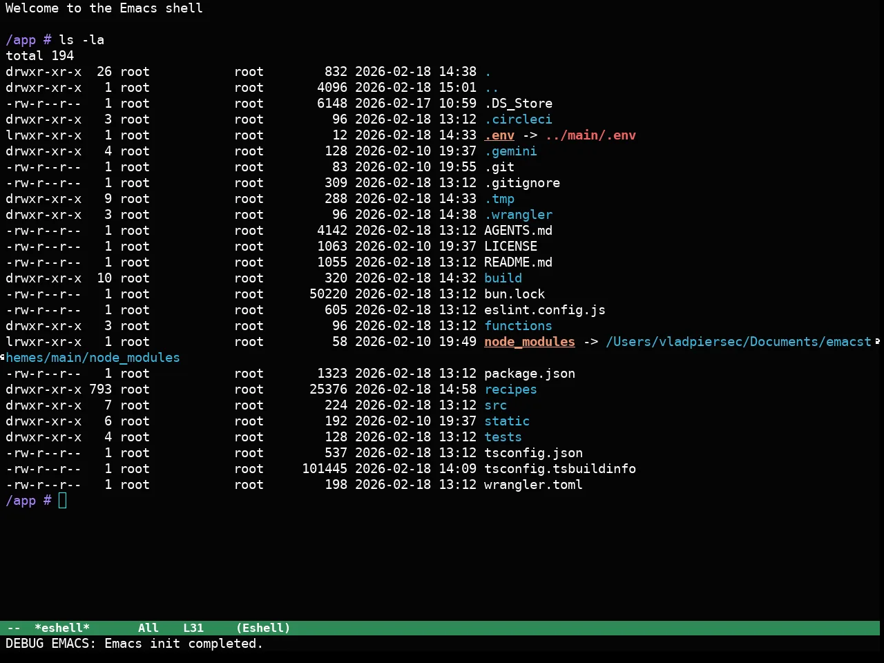 Haki Theme in eshell
