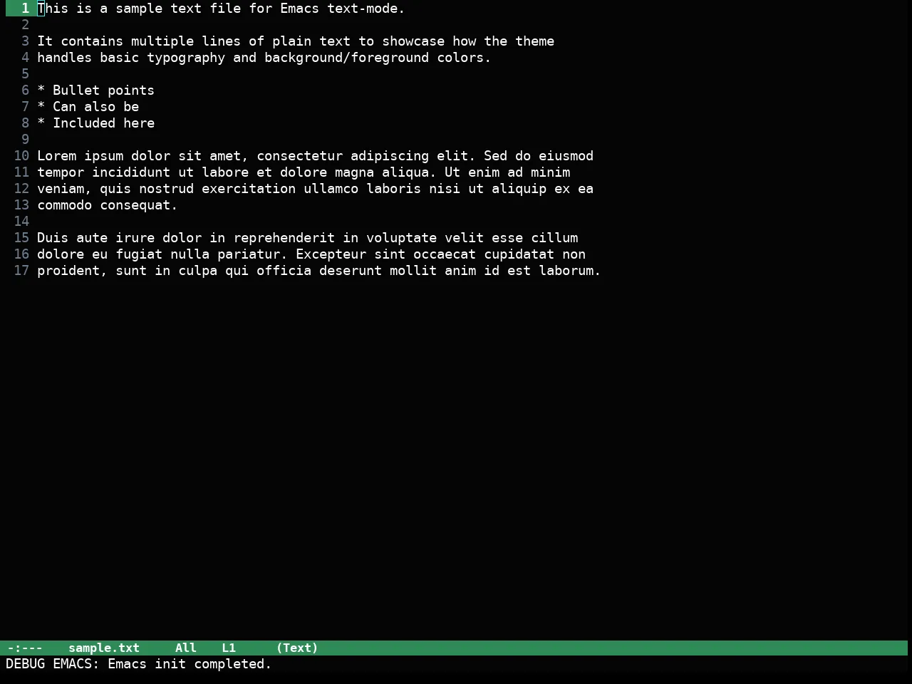 Haki Theme in text-mode