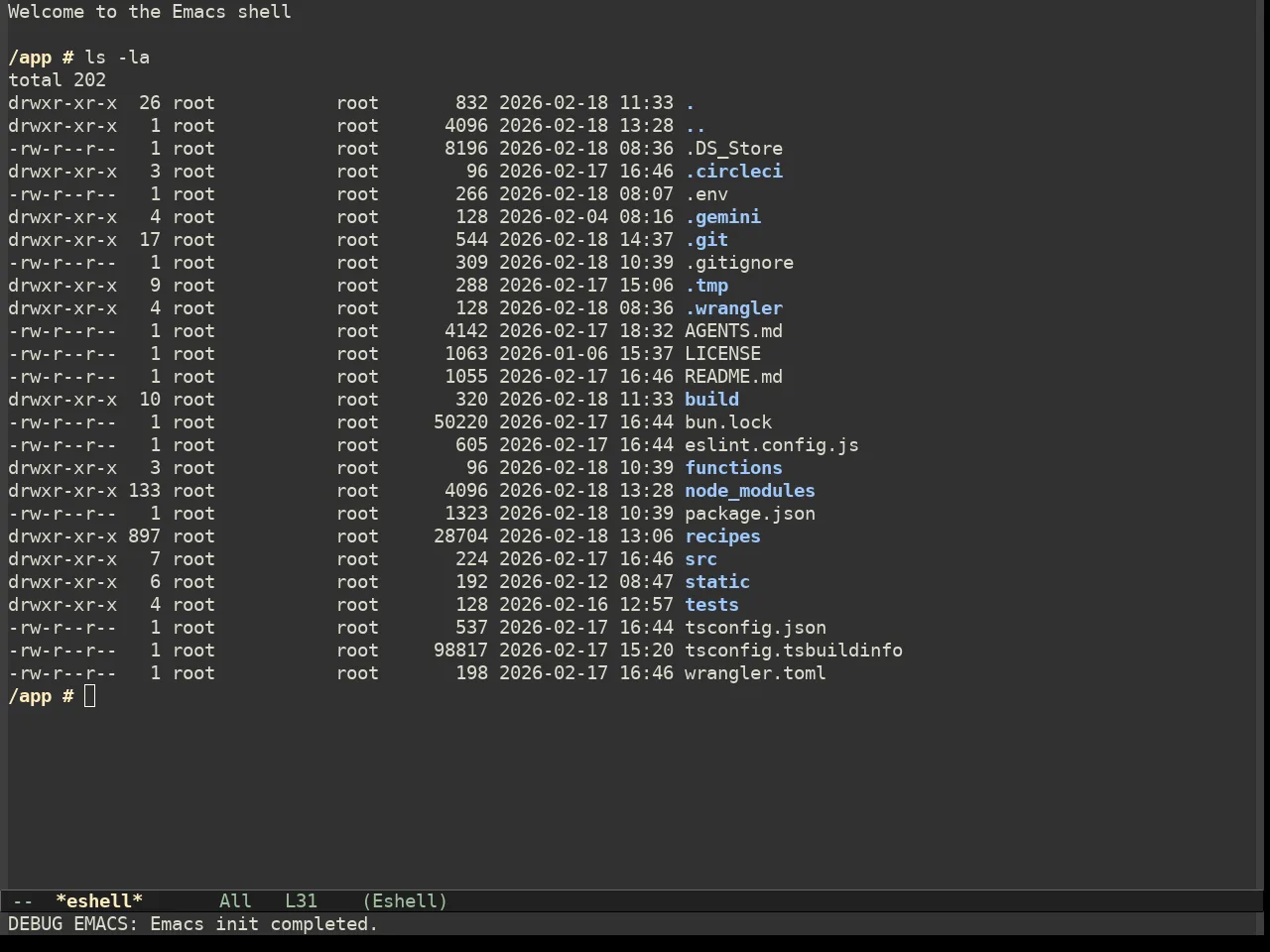 Hc Zenburn Theme in eshell