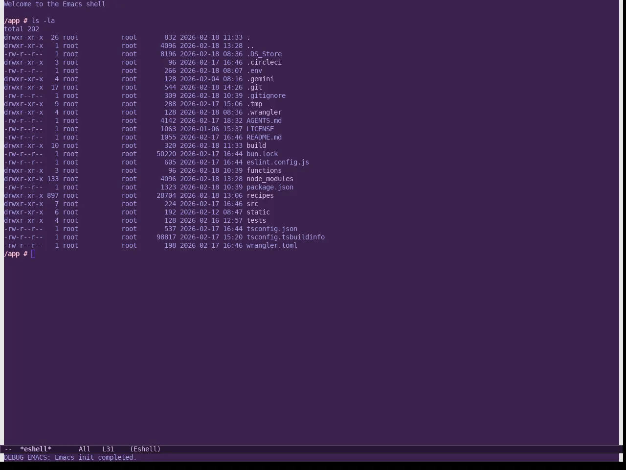 Helix Theme in eshell