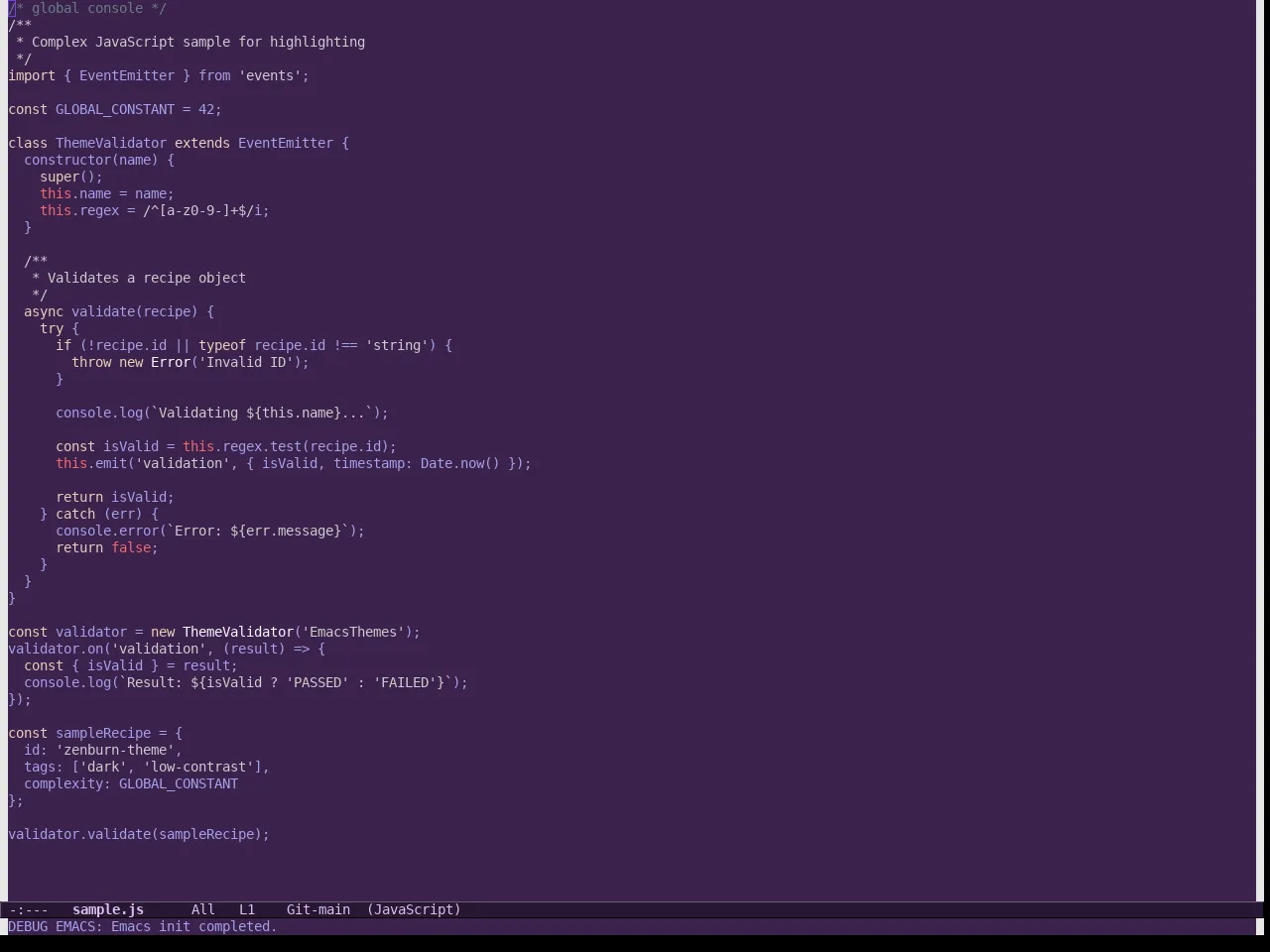 Helix Theme in javascript-mode
