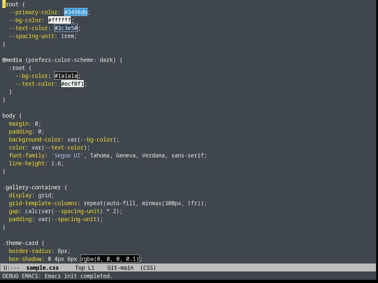 Heroku Theme in css-mode