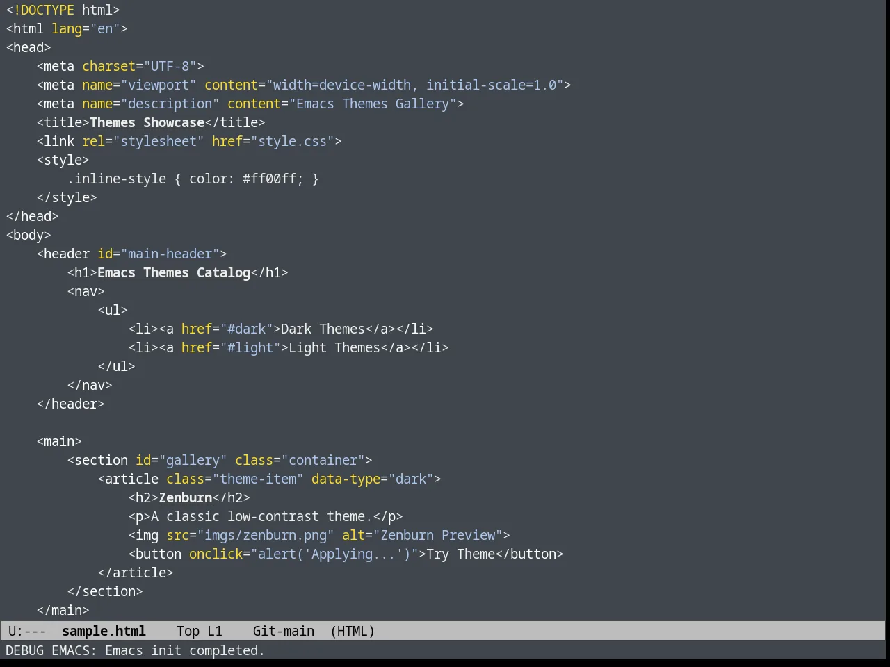 Heroku Theme in html-mode
