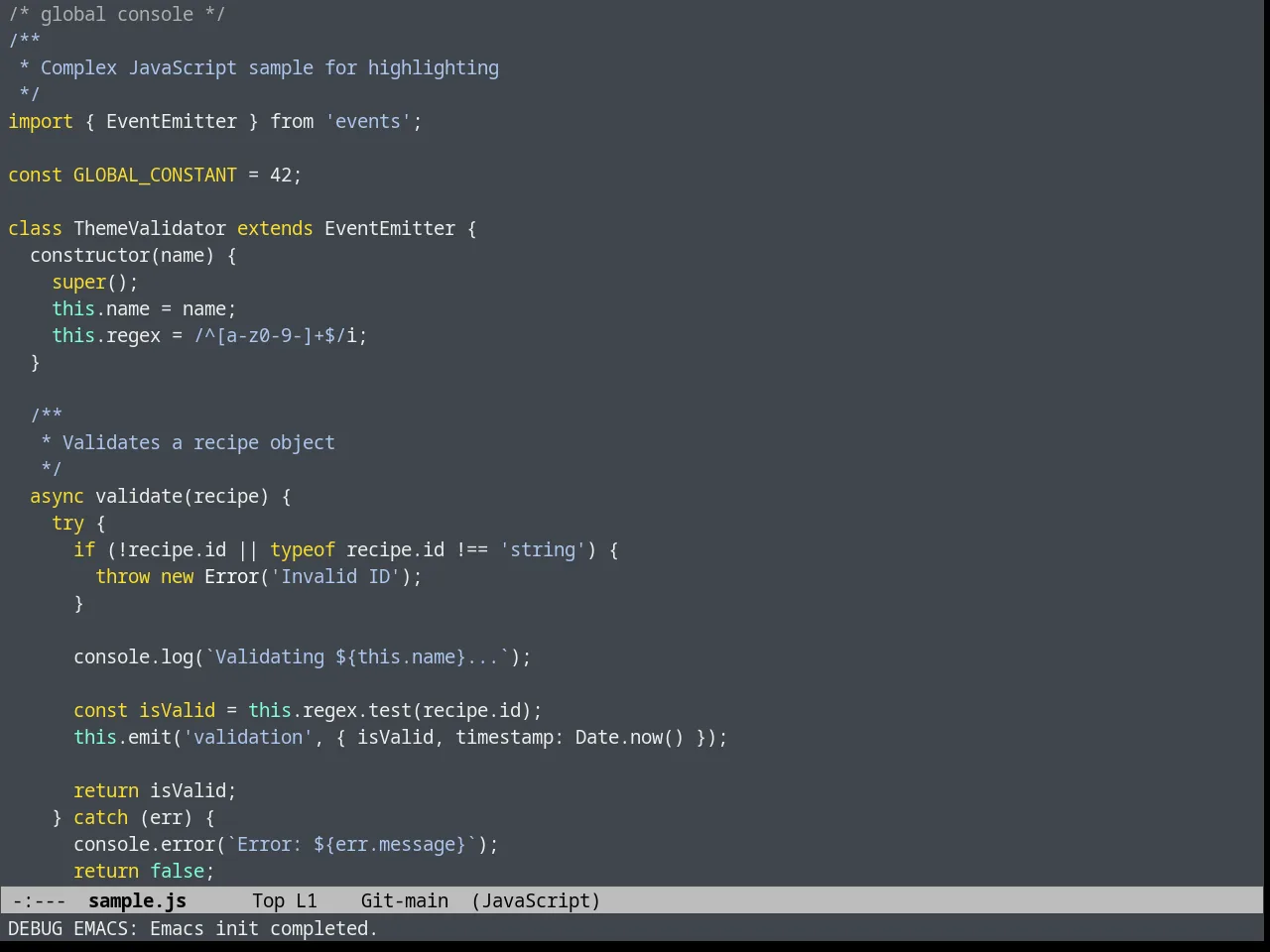 Heroku Theme in javascript-mode